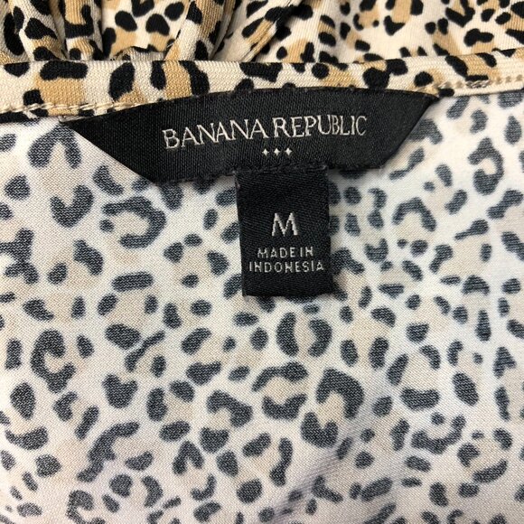 Banana Republic Outlet animal print dress with matching belt, size M - Picture 3 of 4